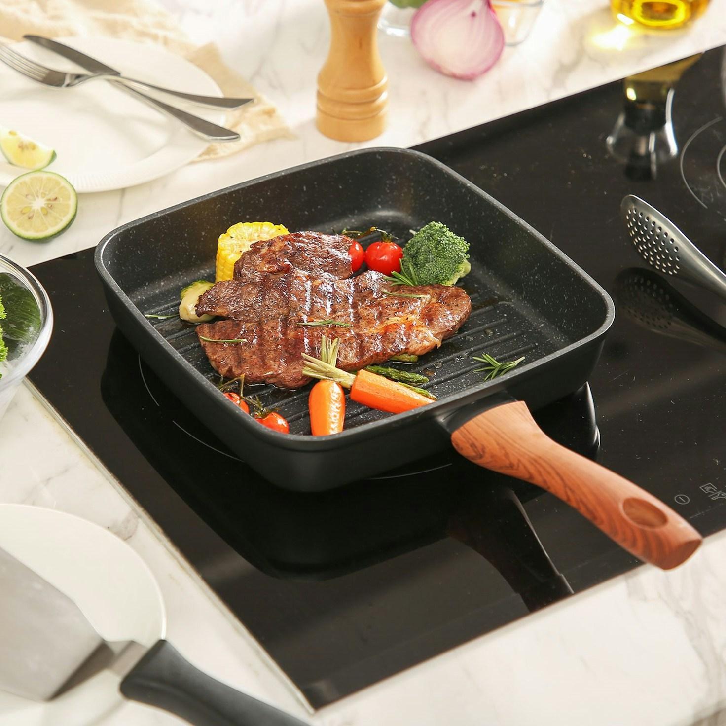 People collaborating in a modern kitchen, sharing recipes and techniques